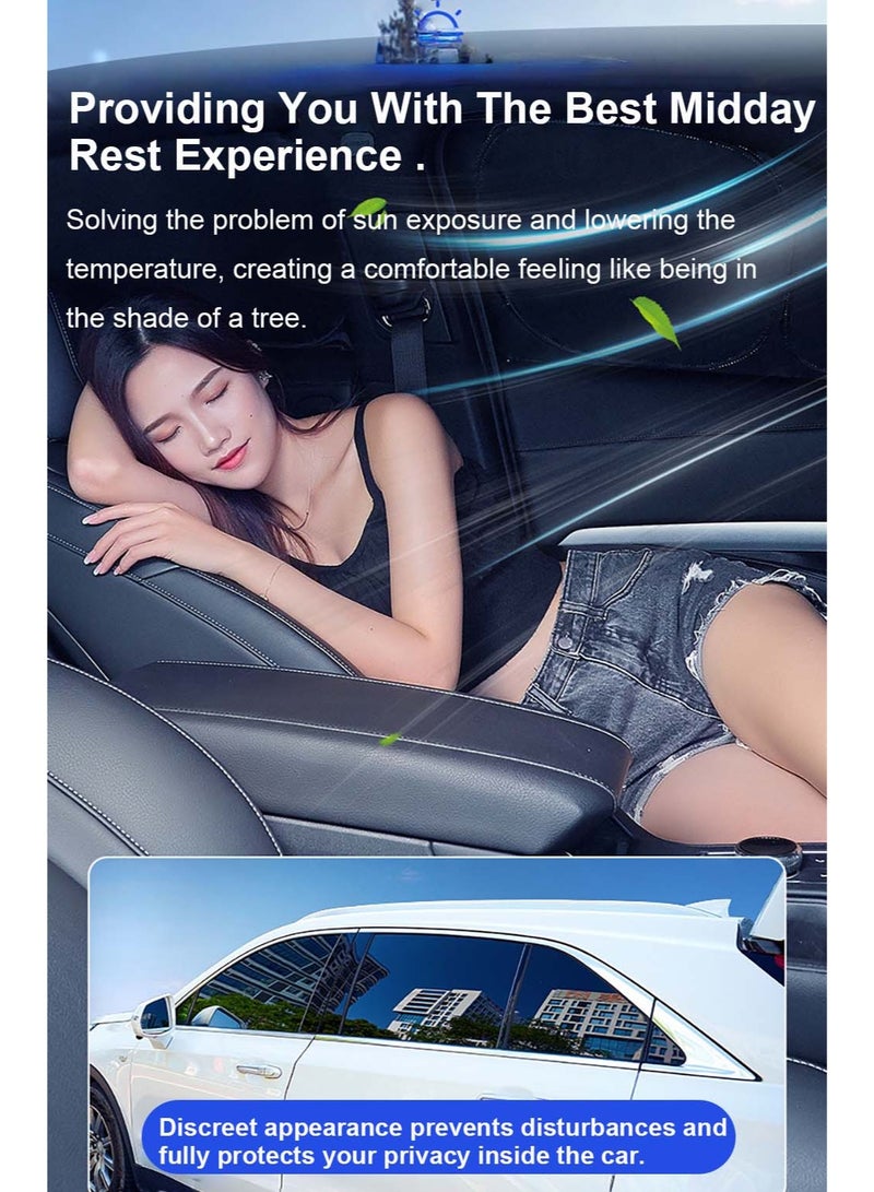 Car Windshield Sunshade with Storage Pouch, Car Window Sunshade for Sun Heat Protection and Block UV Rays, Keep Vehicle Cooler | Universal Fit for Most of Cars, Small Sedans, Mini SUVs, Hatchbacks - Image 3